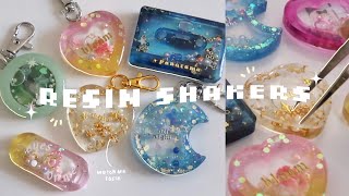 how I make resin shaker charms ☁️  watch me resin [upl. by Kendell]