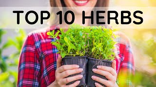 Top 10 Herbs to Grow and sell for Profit [upl. by Leimaj]