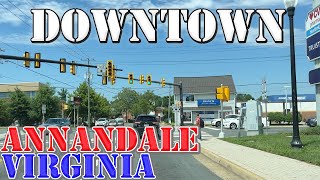 Annandale  Virginia  4K Downtown Drive [upl. by Teews147]