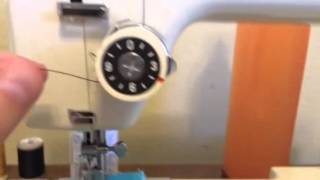 Threading a Vintage Kenmore 12 stitch Sewing Machine [upl. by Aihsema]