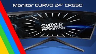 Monitor LED CURVO de 24quot SAMSUNG CRG50 con una resolución FullHD [upl. by Crandall]