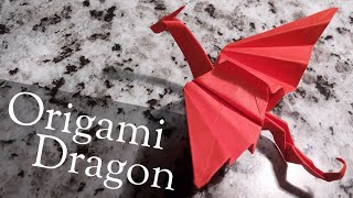 Origami Dragon  slow step by step tutorial [upl. by Maureen]