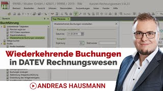 Wiederkehrende Buchungen in DATEV Rechnungswesen [upl. by Dylan]