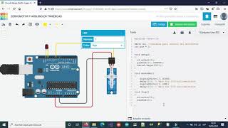 SERVOMOTOR Y ARDUINO EN TINKERCAD [upl. by Dnalro437]