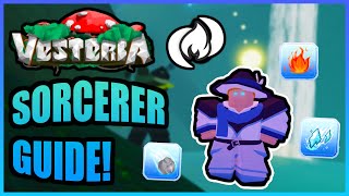 Vesteria  Sorcerer Guide StatsSkills Equipment and More [upl. by Maje]