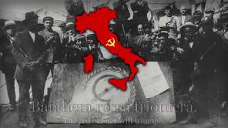 Italian Communist Song  quotBandiera Rossaquot [upl. by Ruiz18]