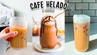 HAZ EL MEJOR CAFE HELADO 8 RECETAS FACILES Tutoriales Belen [upl. by Lessig]