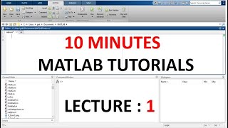 MATLAB Lecture 1  Introduction  MATLAB Tutorials  10 Minutes  UrduHindi Lecture [upl. by Aneehs]