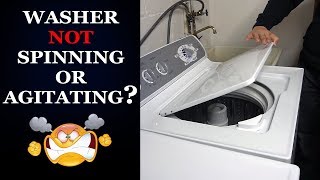 Washer Not Spinning  How to Reset Motor Easy [upl. by Terrej]