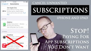 How To Cancel UNWANTED iPhone and iPad App Subscriptions STOP PAYING Every Month [upl. by Risser371]