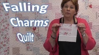 Falling Charms Quilt Tutorial  Quilting With Charm Packs [upl. by Anaik]