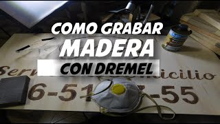 Como grabar madera con Dremel fácilmente [upl. by Moir]