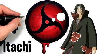 COMMENT DESSINER LE SHARINGAN ITACHI  NARUTO [upl. by Abehs]