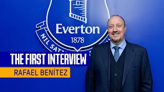 RAFAEL BENITEZ FIRST INTERVIEW AS EVERTON MANAGER [upl. by Johppa]