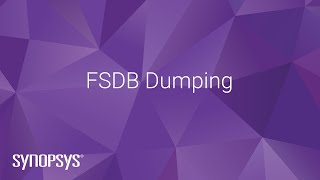 FSDB Dumping  Synopsys [upl. by Ainatnas]