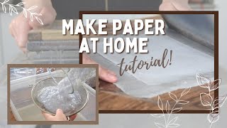 How to make recycled paper  mould amp deckle diy  Tutorial [upl. by Kathlin739]