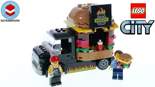 LEGO City 60404 Burger Truck – LEGO Speed Build Review [upl. by Schlesinger48]