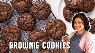 Brownie Cookies Brookies  A Delicious  Chewy Chocolate Chip Recipe [upl. by Basil268]