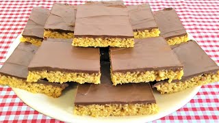 Flapjack Recipe Chocolate Covered Flapjacks  Rachels Baking [upl. by Aicatsue74]