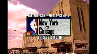 Knicks  Bulls 1993 ECF Game 4 Jordan 54 Pts NBA On NBC [upl. by Suoirred]