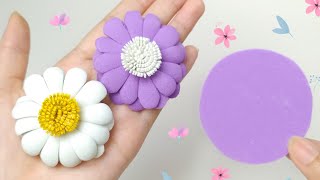 FLORES EN FOAMI O GOMA EVA SUPER FÁCIL  SIN MOLDES  PARA DECORAR  UN SIMPLE CÍRCULO Y LISTO🌼 [upl. by Nahem]