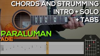 Adie  Paraluman Guitar Tutorial INTRO SOLO CHORDS AND STRUMMING  TABS [upl. by Holman228]