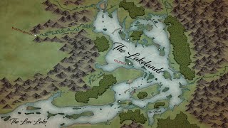 How to draw realistic maps with Wonderdraft  The Lakelands [upl. by Zemaj596]