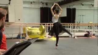 Alices Adventures in Wonderland rehearsal  Caterpillar scene The Royal Ballet [upl. by Drofub]