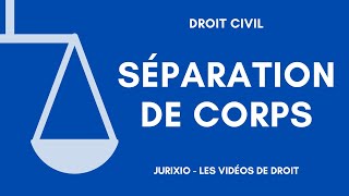 Séparation de corps et séparation de fait [upl. by Fonville600]