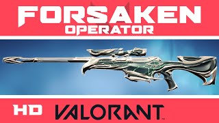 Forsaken Operator VALORANT SKIN  New Forsaken Skins Showcase [upl. by Florine]