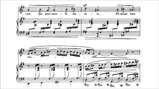 Gabriel Fauré  Mandoline from “Cinq Mélodies quotde Venisequot Op 58 1891 Score [upl. by Naihs595]