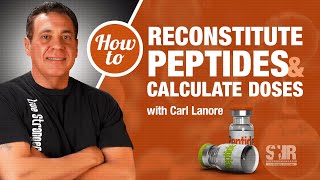 How to reconstitute peptides and calculate doses [upl. by Giule]