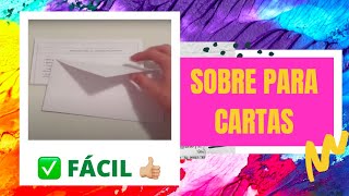 ¿Cómo hacer un sobre de papel para cartas PASO a PASO [upl. by Mandelbaum]