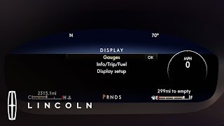 Customizable Instrument Cluster  HowTo  Lincoln [upl. by Simone]