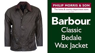 Barbour Classic Bedale Wax Jacket  Key Features [upl. by Cyrille485]