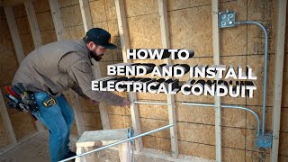 How to bend and install electrical conduit [upl. by Eniala957]