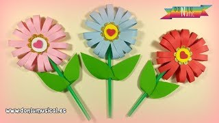 Cómo hacer FLORES DE PAPEL en 5 minutos 🌸🌼🌺 RECICLAJE [upl. by Nytsrik]