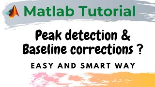 Baseline correction and peak detection in Matlab [upl. by Coleen]