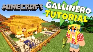 Minecraft Como hacer un Gallinero henhouse Super Tutorial [upl. by Akeimahs418]