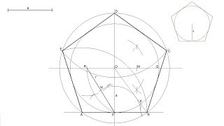 Pentágono regular dada su apotema [upl. by Nottage305]