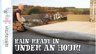 How To Fit An Epdm Roofing Rubber Membrane [upl. by Nnednarb]