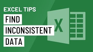 Excel Quick Tip A Trick for Finding Inconsistent Data [upl. by Hamfurd]