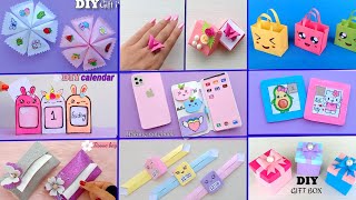 9 EASY CRAFT IDEAS  School Craft Idea  DIY Origami Craft  School hacks  Paper mini gift idea [upl. by Maer]