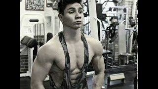 17 years old teen bodybuilder Armin Mahr upper body workout [upl. by Luapnaes]