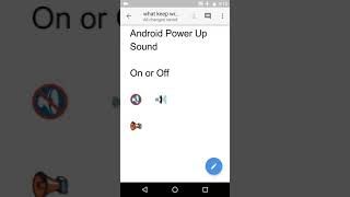 Android Power Up Sound On or Off [upl. by Peace908]