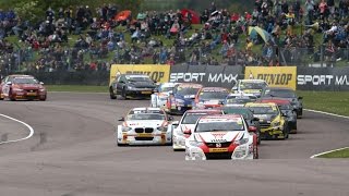 THRUXTON HIGHLIGHTS  BTCC 2015 [upl. by Htrahddis50]