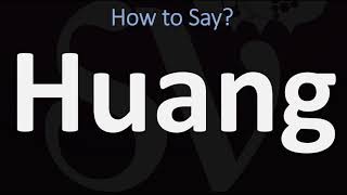 How to Pronounce Huang CORRECTLY 黃 [upl. by Zimmermann]