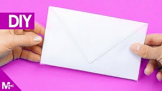 ► Como hacer un SOBRE CARTA de Papel en 5 MINUTOS 💌 [upl. by Yatnohs129]