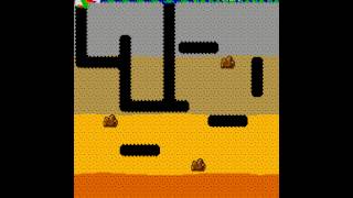 Arcade Game Dig Dug 1982 Namco [upl. by Nolyak]