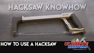 How to use a hacksaw [upl. by Tawney806]